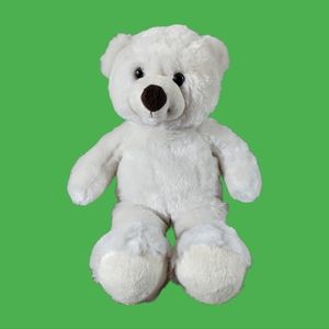 ✓Build A Bear Teddy Bear Plush Off White Stuffed Animal BABW  Polar Bear Cream